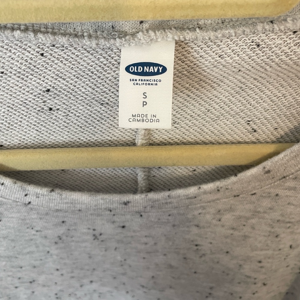 Old Navy Gray Speckled 3/4 Sleeve Dress - Picture 2 of 5